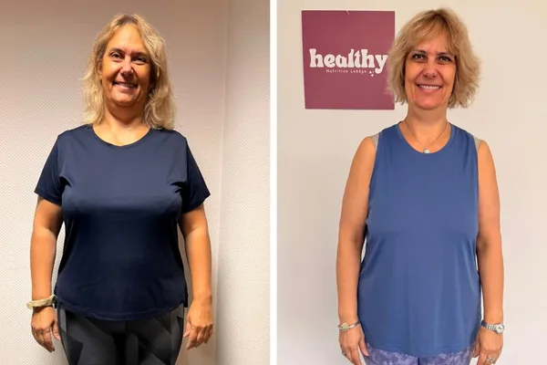 Une membre du club Healthy nutrition Labège, avant et après son suivi