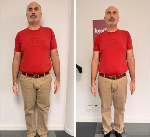 Avant puis après, une adhérente de Healthy nutrition Labège vue de face