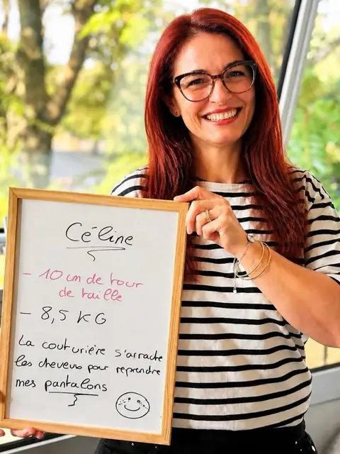 L’ardoise de bilan d’une membre du club Healthy nutrition Labège